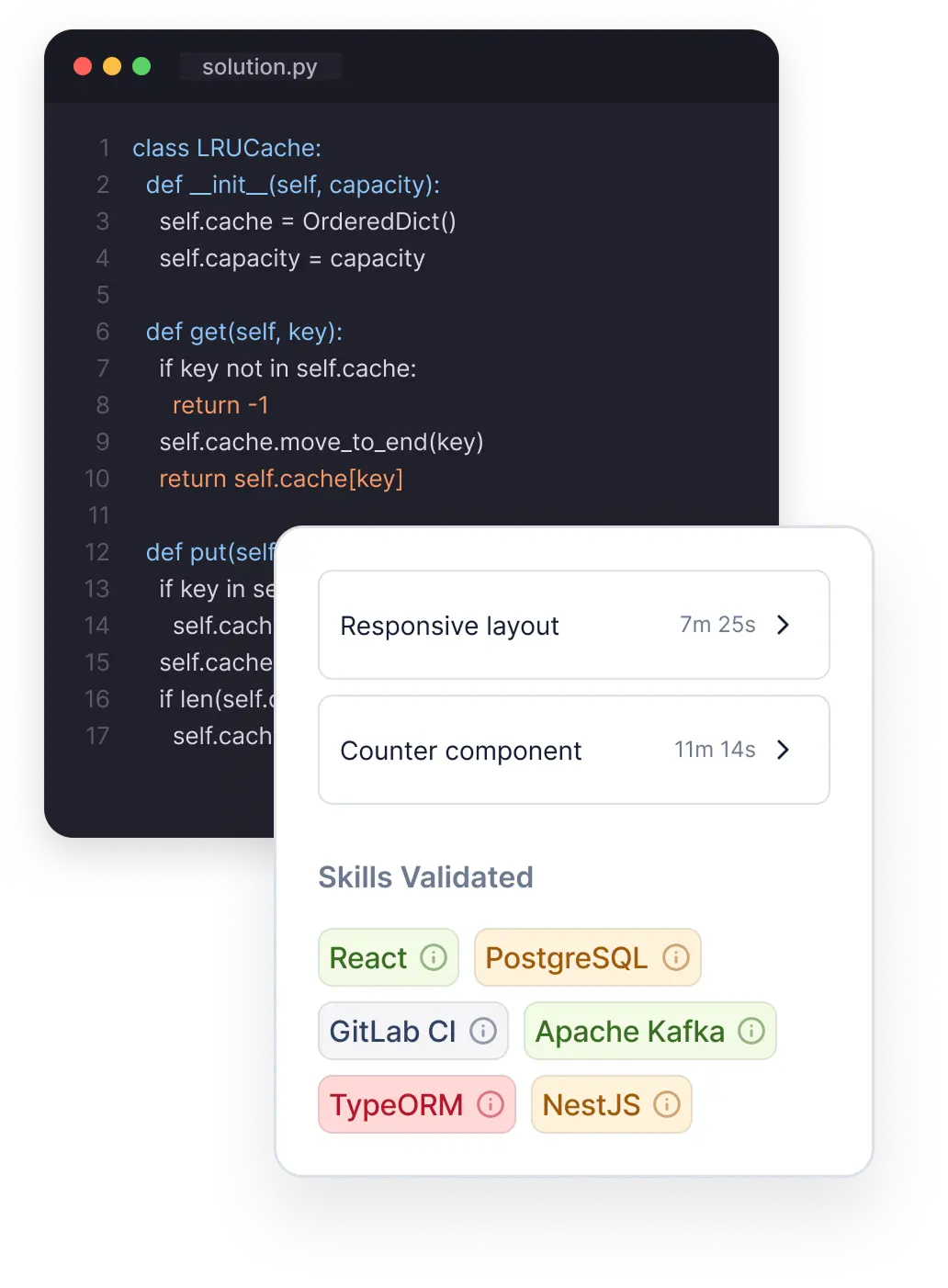 Analyses live coding interface