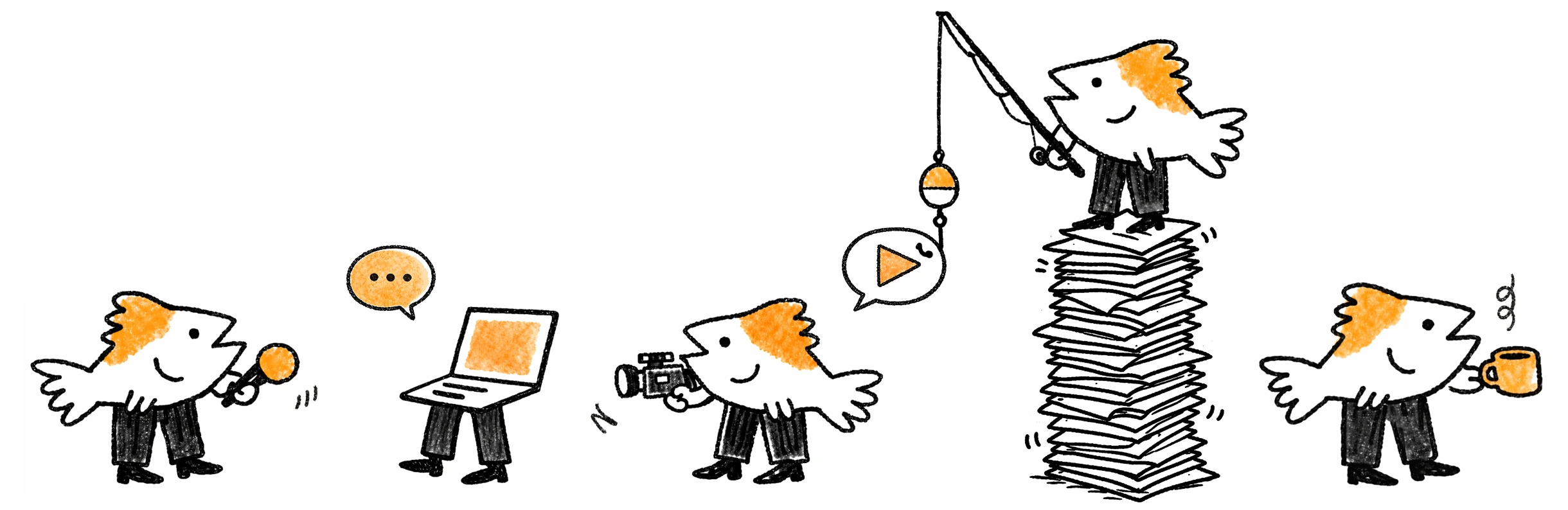 Orfi interview workflow illustration