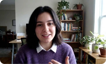 Orfi interview recording interface showing live transcript